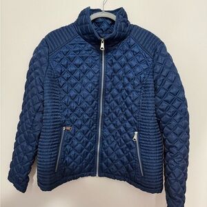 Marc New York by Andrew Marc Navy Blue Puffer Jacket with Beautiful Lining